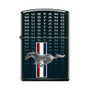 Mustang Tri-Bar Logo - Black Matte ZIPPO Lighter