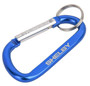 Shelby Blue Carabiner Clip with Key Ring