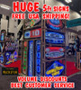 Neon Sign - Ford Vertical V8 Junior With Backing 34"