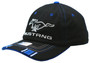 Mustang Double Stripe Running Horse Black Hat