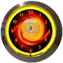 Neon Clock - 9 Ball Fire 15"  89FIRE