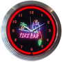 Neon Clock - Tiki Bar 15"  8TIKIX Neon Clock - Tiki Bar 15"  8TIKIX