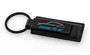 Ford Mach E Mustang Black Leather Key Chain
