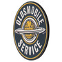 Oldsmobile Service Round Embossed Metal Magnet
