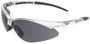 Fast Freddie Safety Sunglasses in SILVER - Smoke Lens