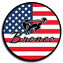 Bronco American Flag Magnet 3"