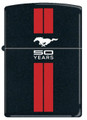 Mustang 50 YEARS Black w/ Red Stripes ZIPPO Lighter