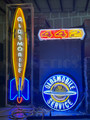 Oldsmobile Rocket Neon Sign in Steel Can - 72"  9OLDRK