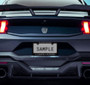 Dark Horse Mustang License Plate Frame - Black