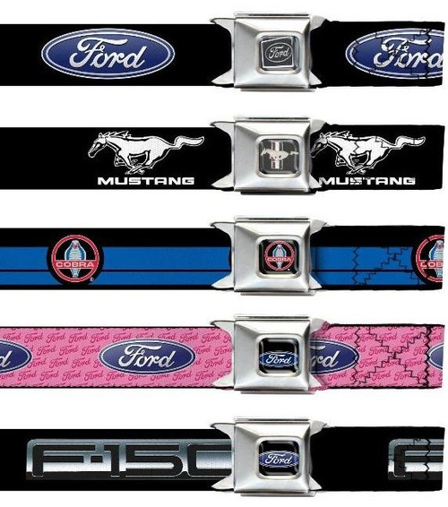 【NONCODE】Roise Crop Buckle Mustang Ford Mustang Repeat FCG Black Oval Gem Buckle - Car Beyond Store