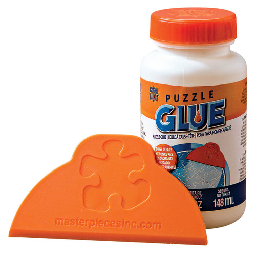 Shaped Puzzle Glue with Spreader Cap