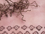 Dye & block print on Dye-Lishus® cotton shaded stripe