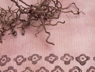 Dye & block print on Dye-Lishus® cotton shaded stripe Dye & block print on Dye-Lishus® cotton shaded stripe