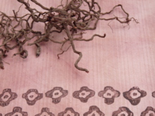 Dye & block print on Dye-Lishus® cotton shaded stripe Dye & block print on Dye-Lishus® cotton shaded stripe