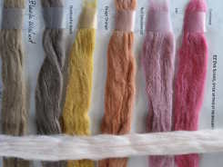 Dye-Lishus® cotton sliver dyed with natural dyes