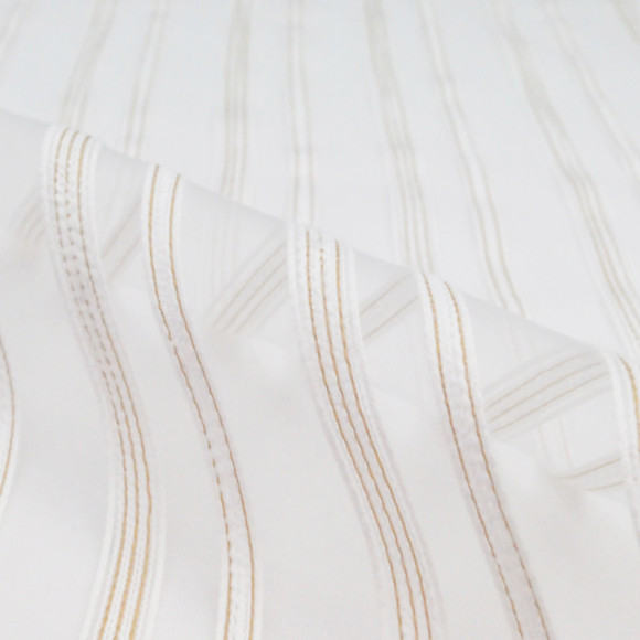 SEAM STRIPE SHEER Pearl