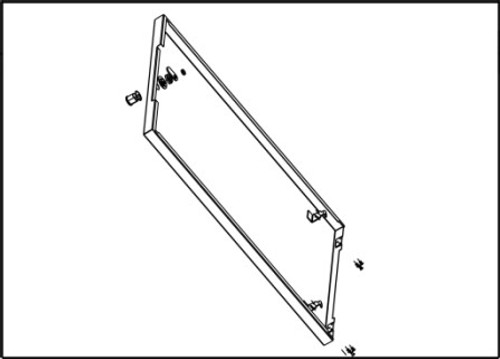 Vorder-/Rückwand 500 Edelstahl