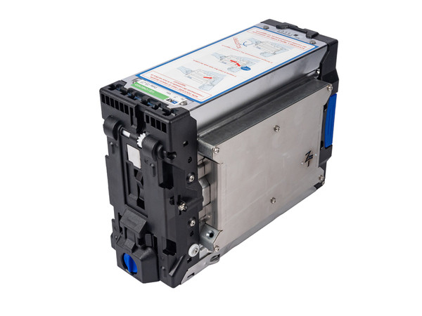 1500 note stacker drawer prepared for Spot Inker security device. - 5021073