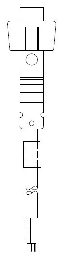 2-POINT PLUG AND CABLE ASSEMBLY #720-000-2500 2 POS PLUG & CABLE ASSEMBLY