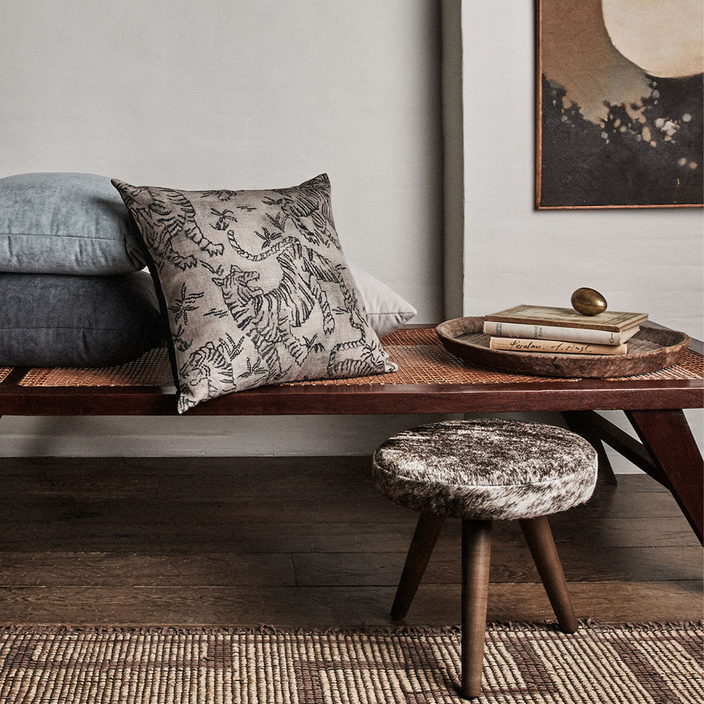 KAHLANI SQUARE 20X20 - JUTE