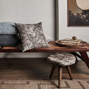 KAHLANI SQUARE 20X20 - JUTE