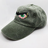 Vintage Watching You with Monstrous Eyes Patch Dad Cap