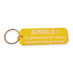 Smile! Novelty Vintage Keychain
