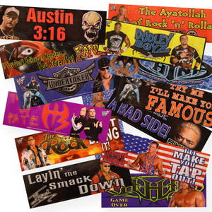 Vintage WWF Bumper Stickers