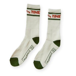 Death and Time Crew Socks