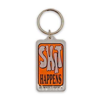 Shit Happens Vintage Keychain