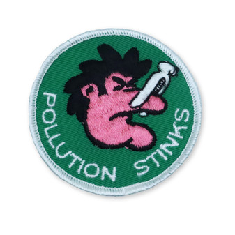 Vintage Pollution Stinks Patch