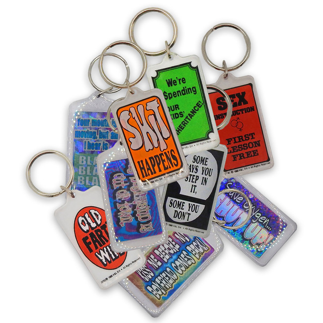 Shit Happens Vintage Keychain - Hungry Ghost Press