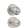 Kwikset Polo Bed/Bath Knob - Satin Nickel