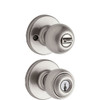 Kwikset Polo Keyed Entry Knob - Satin Nickel