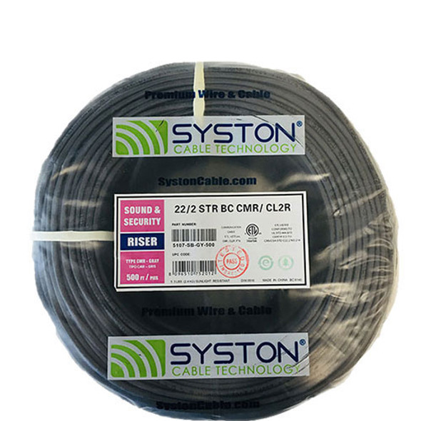 Syston 22 AWG 2/C Unshielded Security Cable