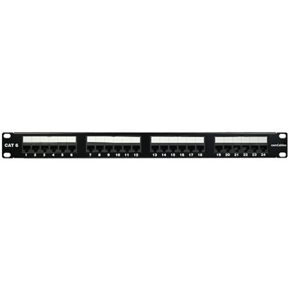 comCABLES Cat6 Patch Panel - PP-C6-24P