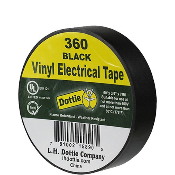 Dottie Vinyl Electrical Tape - Black