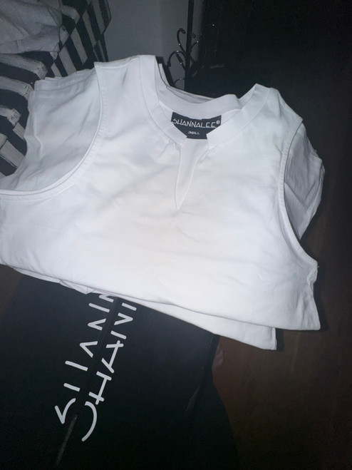 SL 100% COTTON CUT V NECK A-LINE TOP SL 100% COTTON CUT V NECK A-LINE TOP