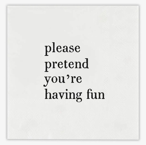 SB COCKTAIL NAPKIN PRETEND PACK OF 20