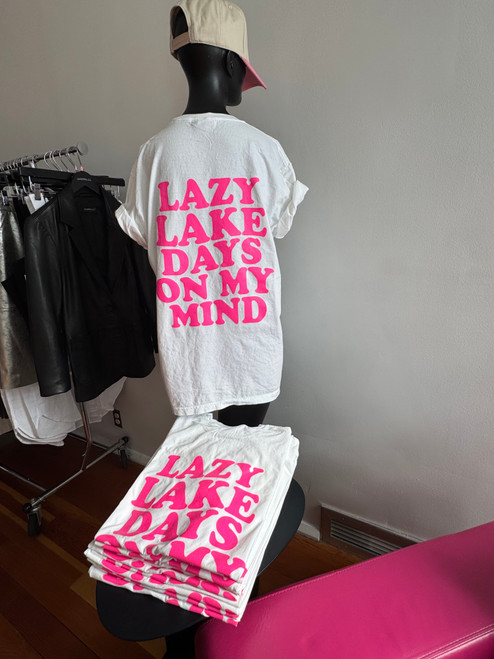 LAZY LAKE DAYS ON MY MIND TEE