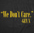 WE DON'T CARE - GEN X