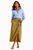 WRAP ME UP TOBACCO MIDI SKIRT