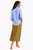 LONG 100% LINEN BLOUSE IN YOUR FATHER'S BLUE