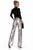 ALUMINUM FAUX LEATHER SLOUCHY TROUSER