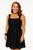 100% LINEN BLACK EASY TANK WITH ADJUSTABLE STRAPS
