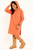 FLEECE KNEE LENGTH HOODED DRESS
