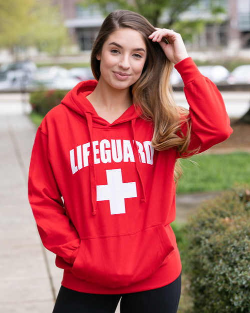 LIFEGUARD Officially Licensed First Quality Pullover Hooded Sweatshirt  Black Color with Print for Men and Women : : Clothing, Shoes 