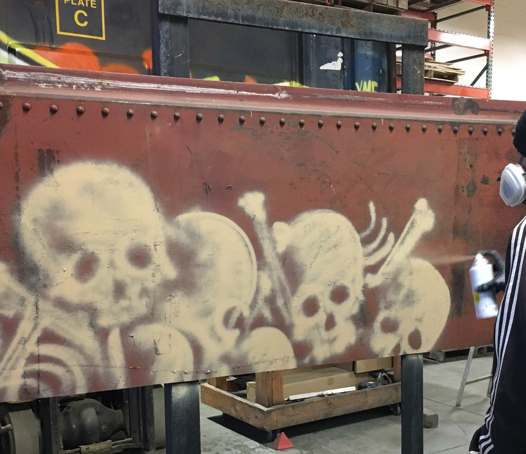 Ichabod graffiti work in progress