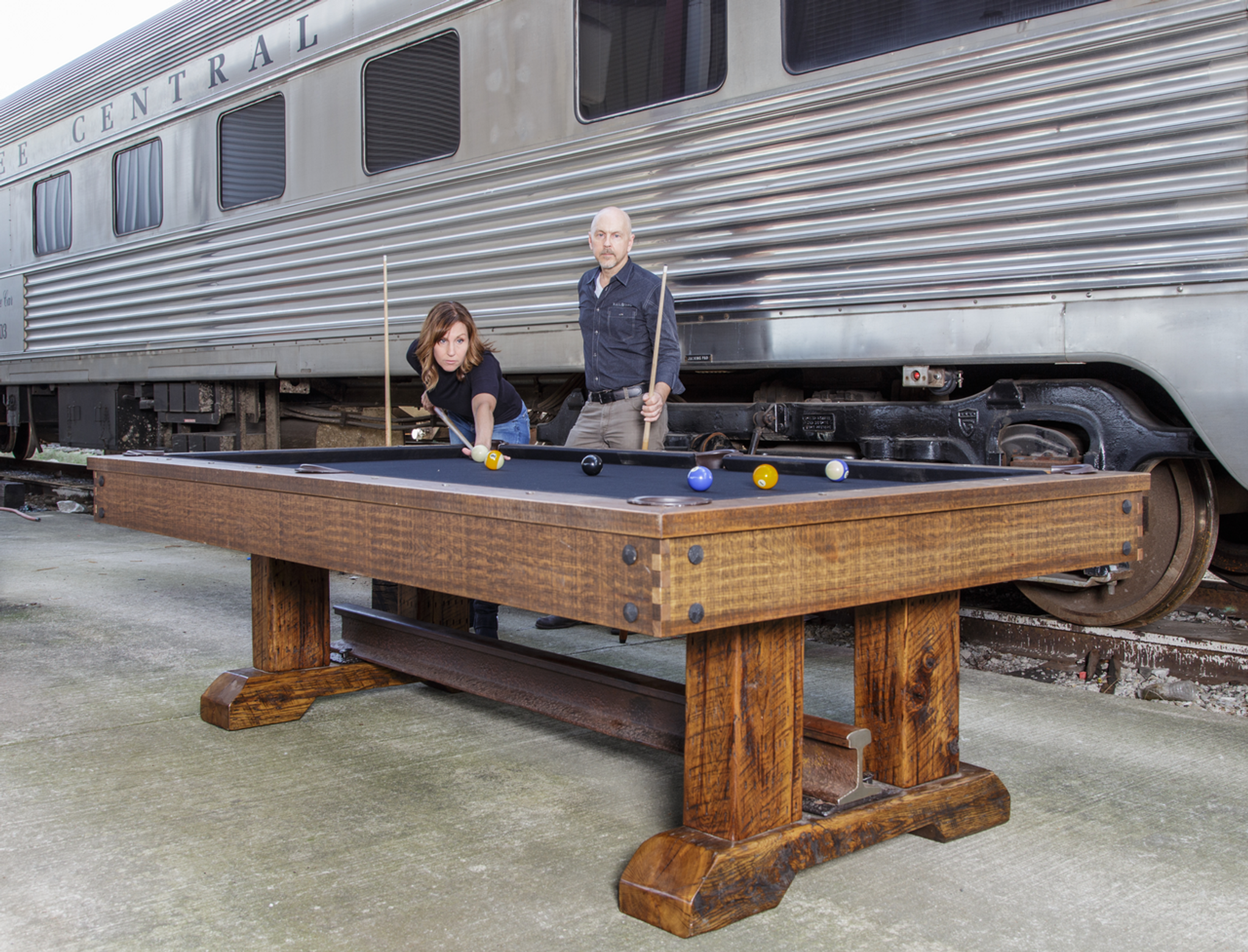 Rail Yard Pool Table (with Olhausen Billiards Company)
