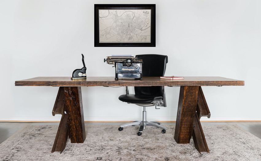 Switchpoint Desk with Boxcar Flooring Top